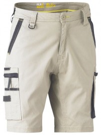 BISLEY  STRETCH UTILITY ZIP CARGO SHORT